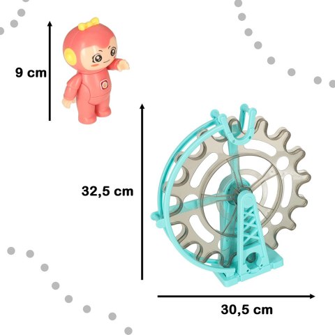 Klocki magnetyczne magnetic sticks marble tor kulkowy z dźwiękiem muzyką grający 118 elementów