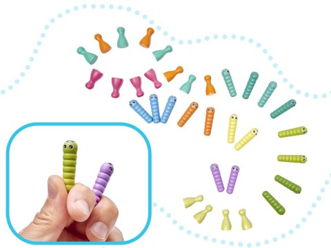 Gra zręcznościowa rodzinna rybki gąsienice łowienie montessori