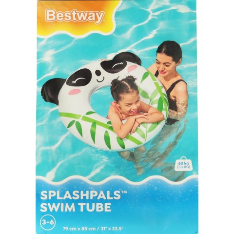 Kółko do pływania dmuchane BESTWAY 36351 panda 85-76cm