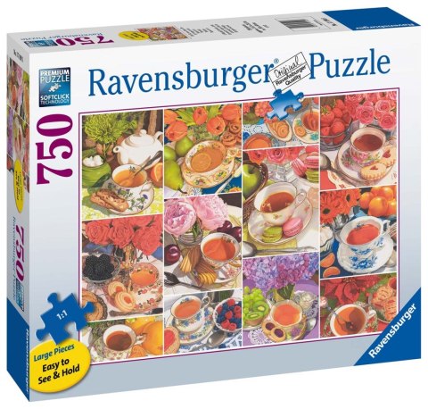 Ravensburger Puzzle 2D Duży Format: Czas na herbatę 750 elementów 17190