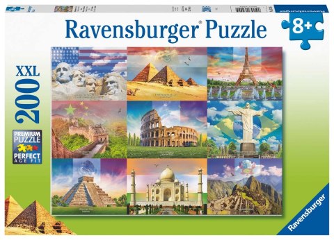 Ravensburger Puzzle dla dzieci 2D: Monumentalne budynki 200 elementów 13290