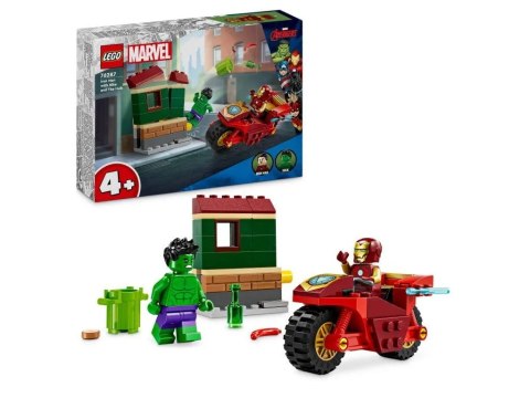 Lego 76287 Iron Man z motocyklem i Hulk