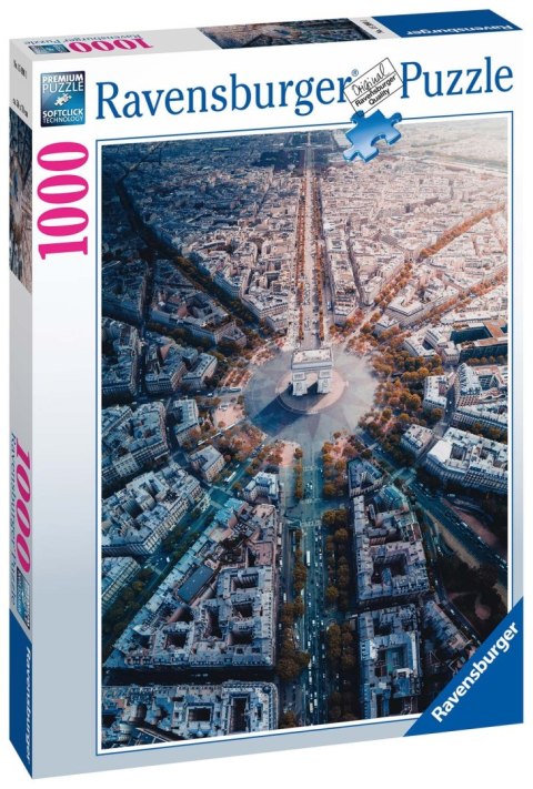 Ravensburger Puzzle 2D 1000 elementów: Paris z lotu ptaka 15990